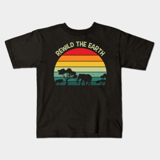 Rewild the Earth Kids T-Shirt